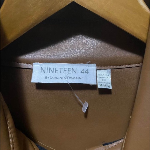 Vegan Leather Shacket | Nineteen 44 | Size Medium - Picture 3 of 3